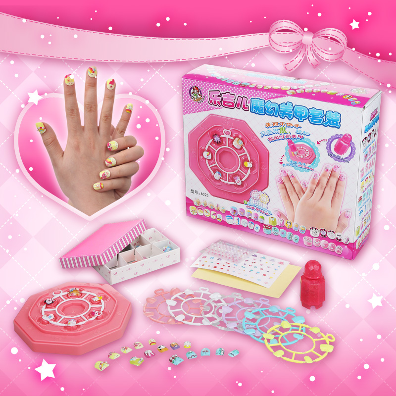Legel Children's Magic Nail Sticker Beauty Nail Suit Puzzle Handmade Diy Toy Non-toxic Girl Birthday Present