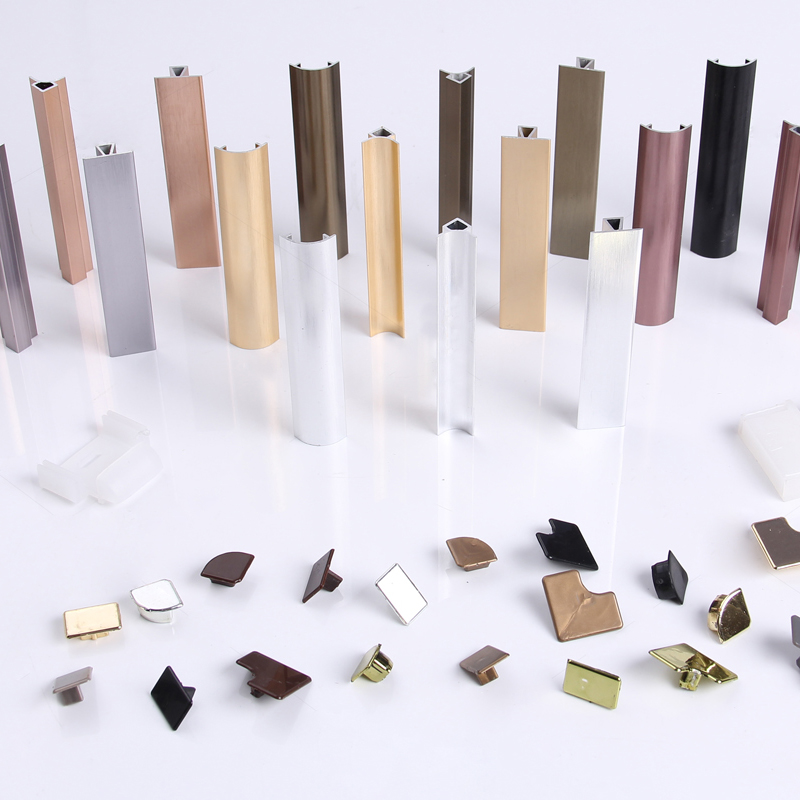 Aluminum Alloy Skirting Board Accessories Yangyin Corner to pick up and flow Serbia-Montenegro Wire Drawing Skirting of Skirting Skirting with Extremely Simple Sticking Foot line