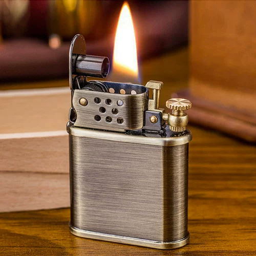 Креативная ветрозащитная ретро зажигалка на керосине, делается под заказ