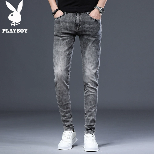 Playboy, элитные джинсы, синие штаны, коллекция 2023, облегающий крой
