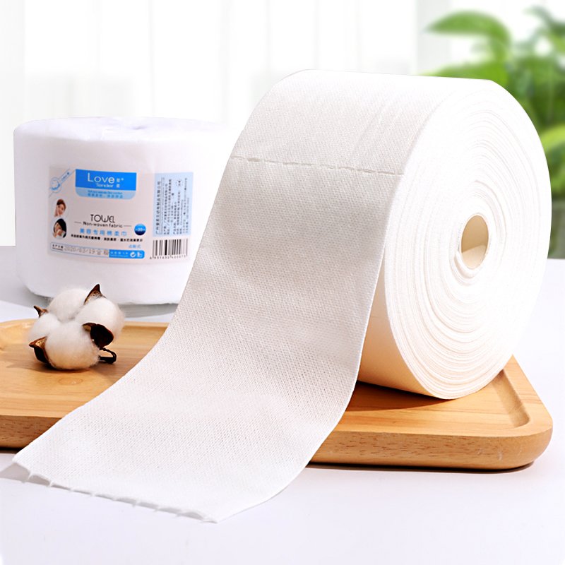 Love soft disposable face towel Female cleansing towel roll towel Cotton beauty special face towel face paper face wash non-woven fabric