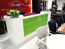  Company cashier desk Office desk Shopping guide information desk Counter Double cabinet bar sales welcome desk Front desk Reception desk