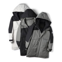 Down jacket men long hooded white duck down thick coat 2020 winter New down windbreaker warm fashion