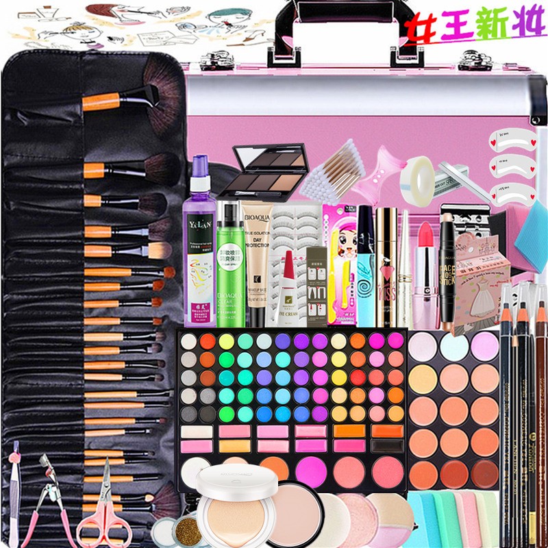 Chuyên nghiệp Makeup Set Complete Set Trang Điểm Artist Beauty Công Cụ Cos Studio & Trang Điểm Sân Khấu Hiệu Suất Mỹ Phẩm son lì
