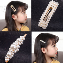 ins pearl clip Childrens card bb clip Korean side clip word clip bangs net red adult hair clip headdress