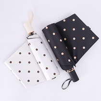 Wave Point Umbrella Women Folding hipster Automatic parasol Umbrella Sunshade Sunshine and UV Rain Dual Use ins