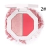 Tặng 1 chai nước hoa Marco Andy Art Nouveau Velvet Two-color Blush Rouge Brighten Natural Nude Makeup 12g - Blush / Cochineal Blush / Cochineal