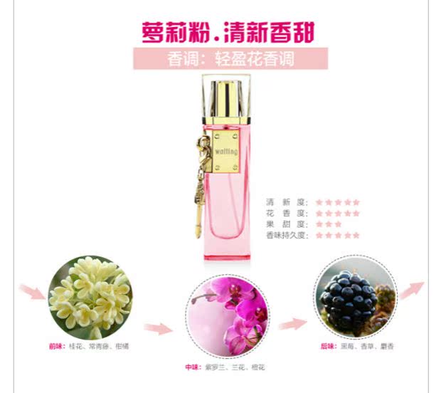 Chờ đợi khóa tình yêu Nước hoa cổ điển Chờ đợi Lady Fresh Hương 50ml Hương thơm nhẹ Chính hãng nước hoa jean miss