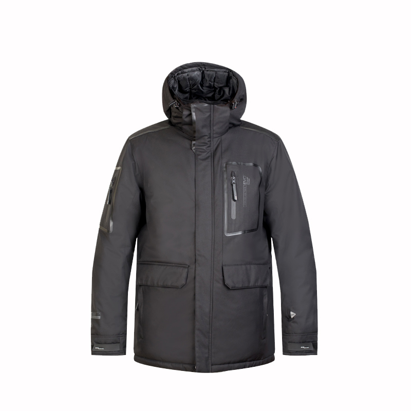 Hot selling DVRS European single men's winter business casual jacket self-heating outdoor super wind-resistant warm jacket thick