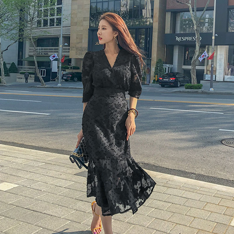 Plus Size Fat Girl Looks Slim in Summer, Sexy and Slimming, Plus Size Party Dress, Fashionable Socialite Puff Sleeve Long Dress Plus Size Fat Girl Looks Slim in Summer, Sexy and Slimming, Plus Size Party Dress, Fashionable Socialite Puff Sleeve Long Dress
