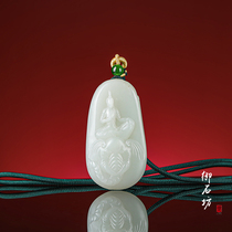 Yushifang Xinjiang Hetian Jade White Jade seed material natural original skin Pixian Bodhisattva no phase Buddha pendant brand on sale