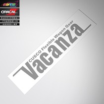 Cusco Vacanza decal sticker Cusco shock absorber gear modified car sticker paper car sticker flower