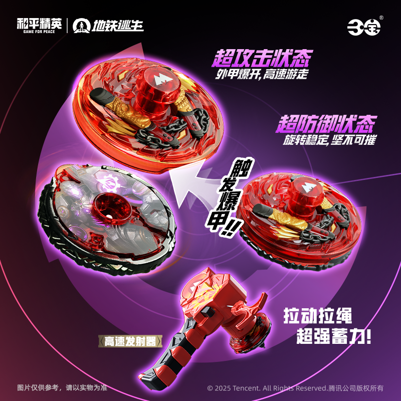 Three Treasures Armor Battle Spinner Subway Escape Peace Elite Special Edition Controller Vlad Spinner Boy Toy
