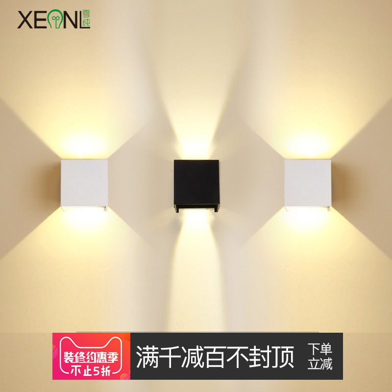 Snow Pure Led Outdoor Wall Lamp Waterproof Bed Headlights Bedroom Living Room Outdoor Aisle Hallway Stairs Courtyard Wall Lights-Taobao