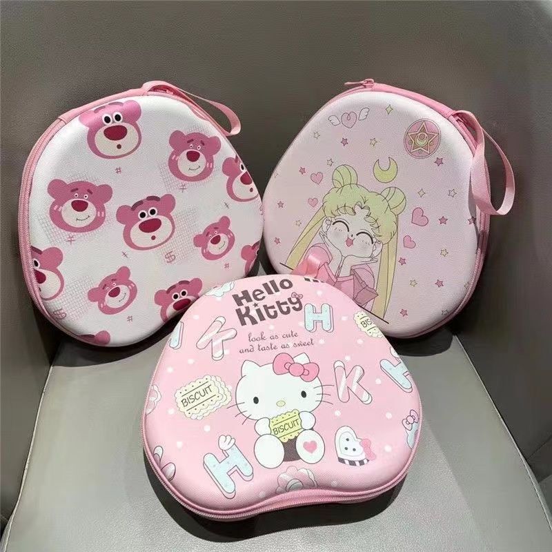 Suitable for Jbl Jr460Nc Headset Bag, Cartoon Eva Protective Box, Power Cord Storage Bag
