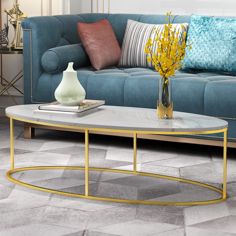 Nordic marble coffee table simple modern home small apartment living room round simple mini creative small coffee table table