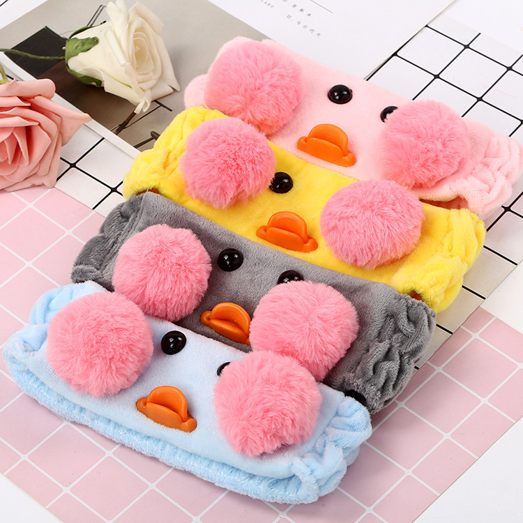 Beam Hair with Korean cute adult leather gluten Fan Bingbing and Glassy Duck Bath Wash Face Bunch Hair with hair stirrup 