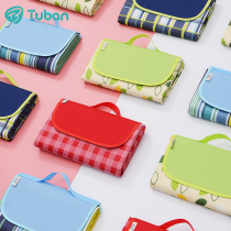 Picnic mat outdoor portable waterproof and moisture-proof spring outing mat canvas pastoral ins Nordic photo outing picnic cloth