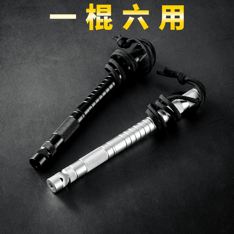 Multifunctional Outdoor Equipped Camping Wild Cooking Supplies Field Survival Gear Multifunctional Combined Tool Stick Flint