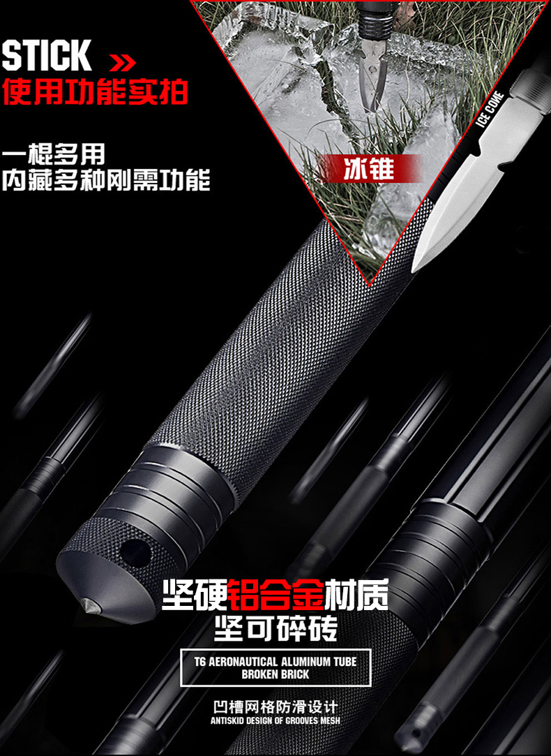 Chiến thuật dính trong dao đa chức năng quân đội ngoài trời hoang dã thiết bị sinh tồn hoang dã công cụ sinh tồn cắt xe tự vệ dài - Công cụ Knift / công cụ đa mục đích kìm đa năng usa