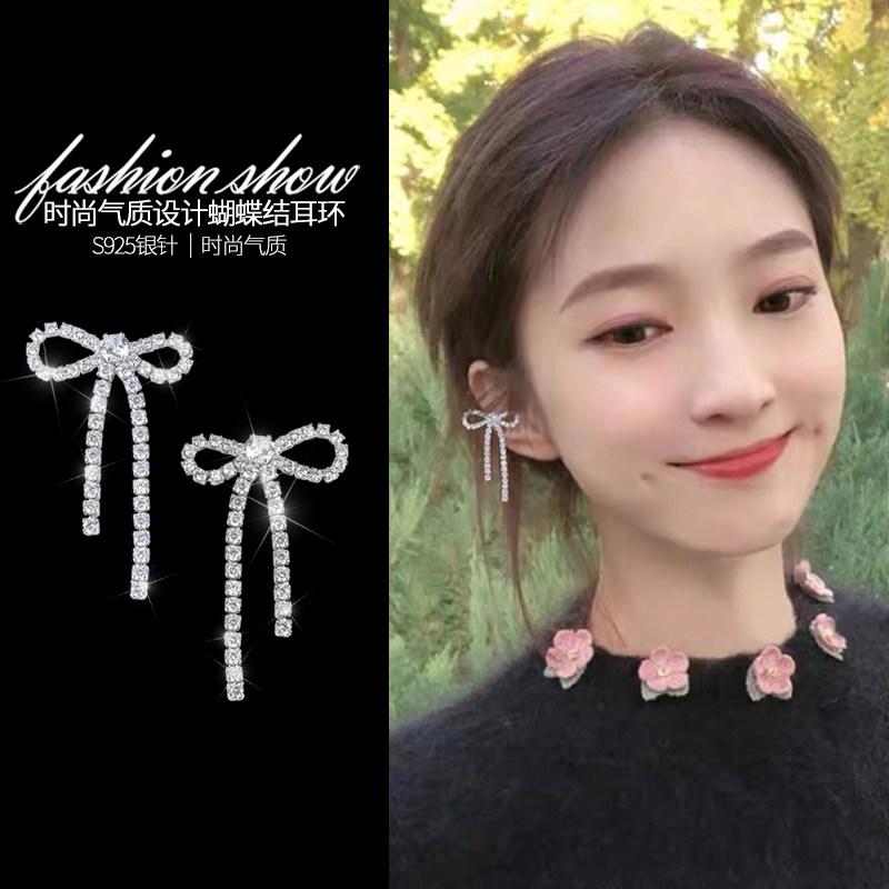 Butterfly Knot Ear Bone Clip Woman Summer Without Ear Hole Personality Design Advanced Sense Pure Silver Temperament Ear Decoration 2021 New Tide