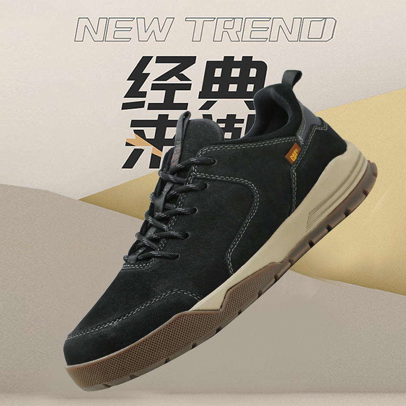 Authentic Carter. Men's Shoes Made of Top-Layer Cowhide, Low-Top Outdoor Casual Sports Work Shoes, Chef Shoes, Special Clearance Sale