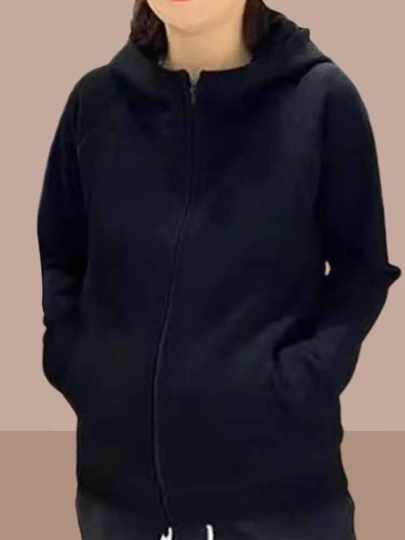 韩国秋冬新款短外套连帽卫衣女士开衫拉链上衣大码洋气加绒加厚潮