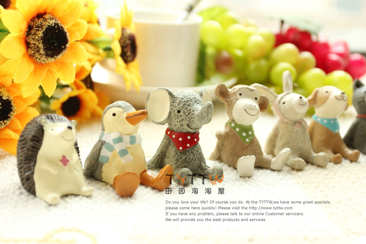 Chính hãng handmade phong cách tự nhiên tinh khiết vườn nhỏ động vật nhựa trang trí nhà phụ kiện trang trí trang trí trang trí trang trí cầu thang phòng khách đẹp