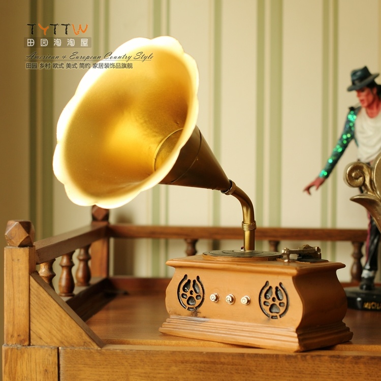đầu đĩa than hi-end	 Châu Âu retro ghi thanh thanh thủ công nhà trang trí quán cà phê trang trí mô hình ghi âm - Máy hát 	đầu đĩa than cao cấp