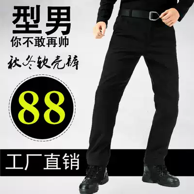 Tactical pants men's autumn and winter fleece thickened special forces military fan pants warm and breathable multi-pocket overalls men's training pants