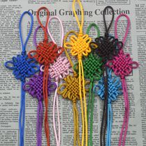 6 trays of Chinese knot trumpet semi-finished tassel tassels DIY handcrafted handcrafted with No. 5 wire
