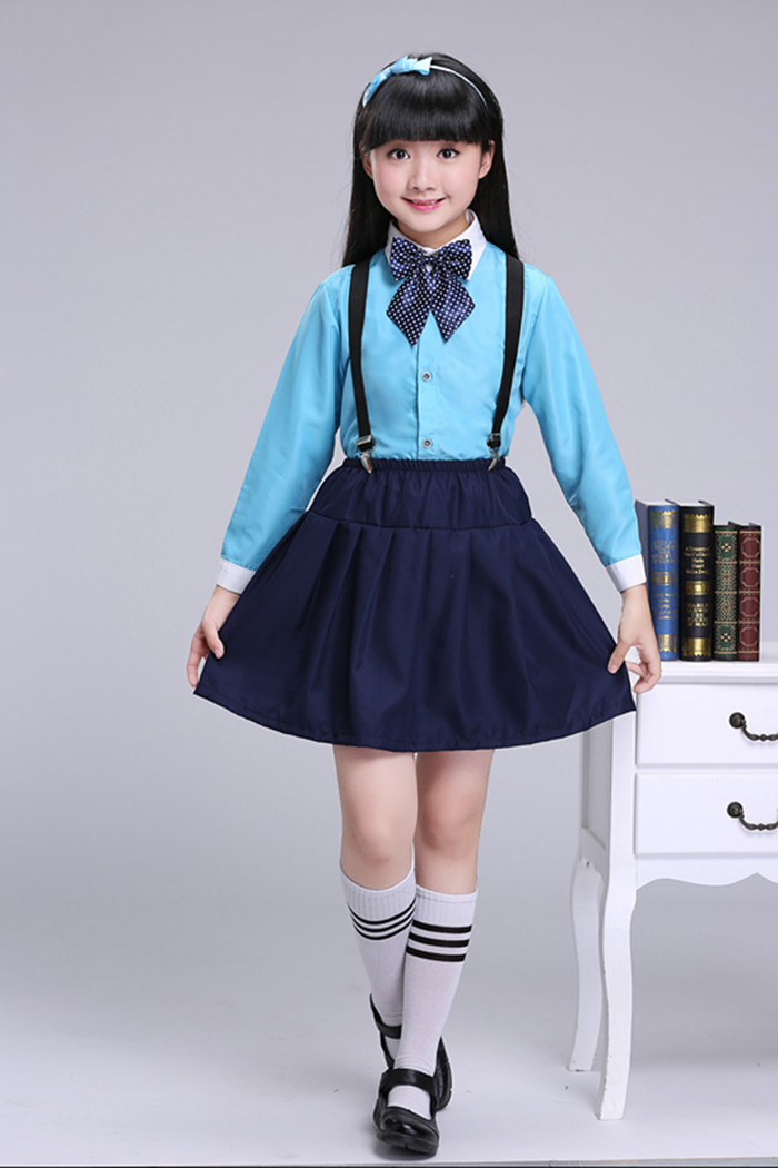 Ngày thiếu nhi Hiệu suất của trẻ em Mặc đồng phục trẻ em Đồng phục học sinh Trang phục Học sinh Trang phục hợp xướng Quần áo nam và nữ váy trẻ em 11 tuổi