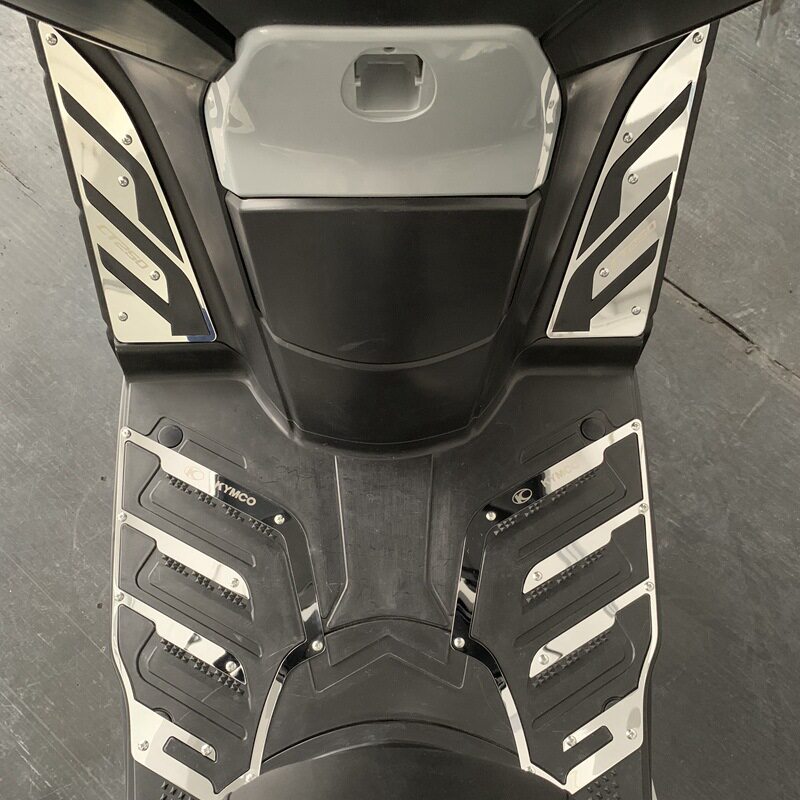 Application of light sun racing boat CT250 CT300 stainless steel plated foot pedal leather modified metal footbed