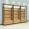 Shelf display cabinet Cosmetics display rack Wall cabinet with light Snack shop shelf display Multi-layer floor customization