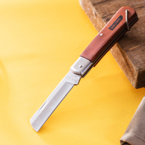 Del tool wooden handle insulated straight blade curved blade electrical knife tool knife cable knife wire stripping wire stripping and folding