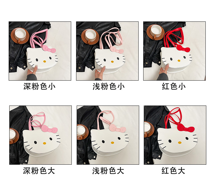 Hello kitty, милый рюкзак, сумка через плечо, портативный мультяшный картхолдер, сумка на одно плечо 荔了个谱 