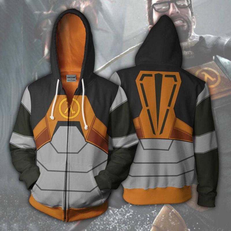 Cs Half-Life Merchandise Sweatshirt Jacket Hoodie Game Cosplay Spring and Autumn Clothing