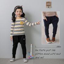 2022 Spring Winter models New products Korean version Children not down down Harun pants Boys Girls warm and suede bunches of trousers Long pants