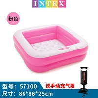 57100 Pink Square Pool (собирая ручной насос)