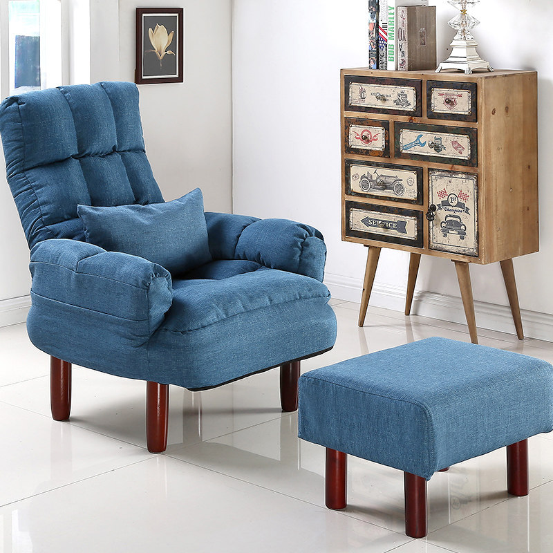 Japanese-style living room tatami lazy sofa bedroom single small apartment fabric sofa leisure breastfeeding breastfeeding chair