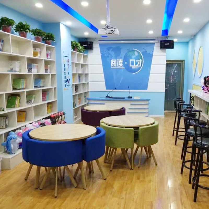 Nordic minimalist modern casual reception reception negotiation table and chair combination five-piece set rest area round dining table and chairs creativity