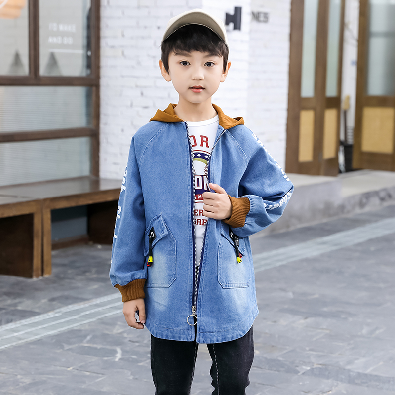 2020 nam denim jacket 4 trẻ em áo khoác cardigan 5 mùa xuân 6 chắn gió 7 bé trai 8 thường 10 mỏng 12 tuổi 3.