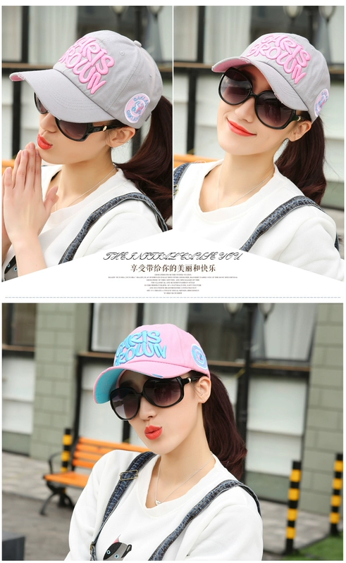 Mũ nữ mùa hè mũ bóng chày Hàn Quốc phiên bản của hipster hoang dã sinh viên mũ nam thường CN mũ đường phố visor