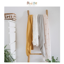 mini me organic cotton yarn pattern all-purpose small blanket spring and summer baby sleeping blanket swaddle cover blanket nursing cover