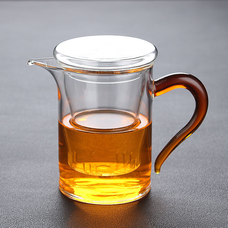 Black tea tea maker Small tea pot Glass tea maker Filter liner Tea cup Office tea cup thickened