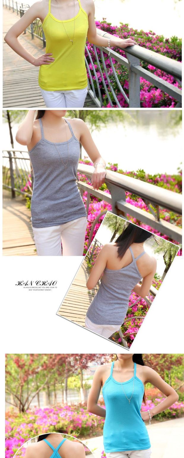 Áo cotton trắng nữ ngắn đoạn mặc áo sơ mi chạm đáy áo dệt mùa xuân và mùa hè áo dây mỏng quần áo thể thao nữ