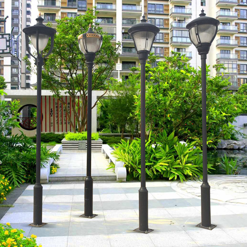 Super bright LED street lamp outdoor street lamp pole 3 m outdoor area grass terrace lamp high bar lamp waterproof view lamp courtyard lamp-Taobao
