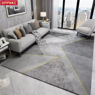 Bedroom carpet Modern simple rectangular coffee table carpet Nordic style room bed blanket household finished living room floor mat