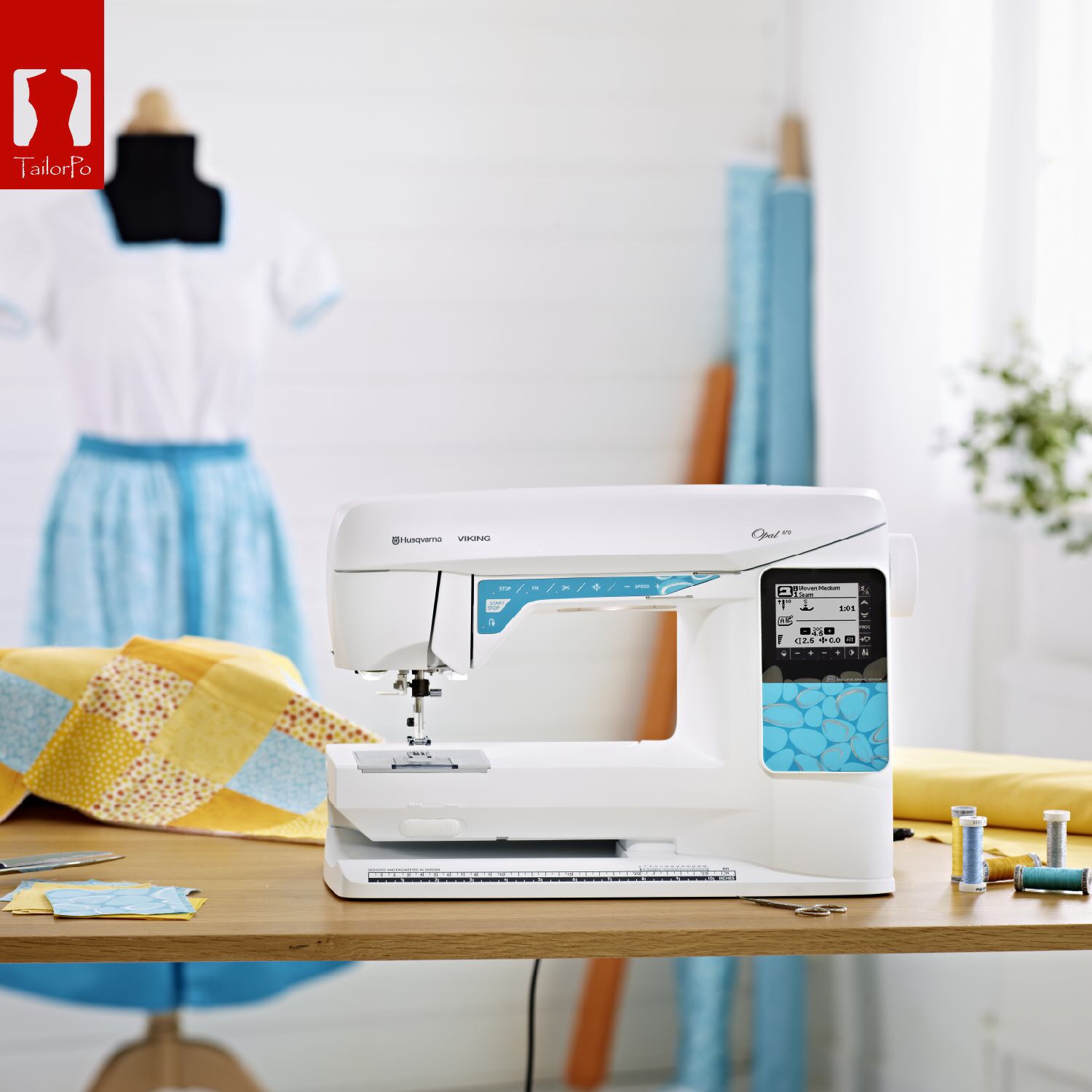 (Tailor's Ap) Sweden's Foxconer's cronyism sewing machine Opal 670 cat eye stone