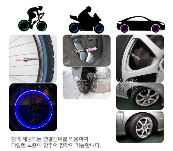 Lumière vélo - feux de Valve - Ref 2403969 Image 4